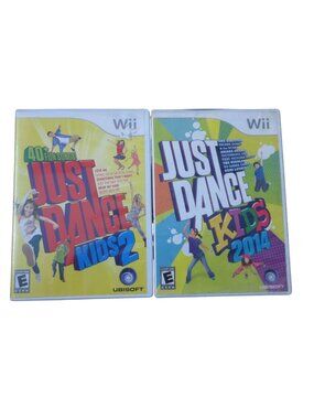 Lot of 2 - Just Dance Kids 2 & 2014 Nintendo Wii